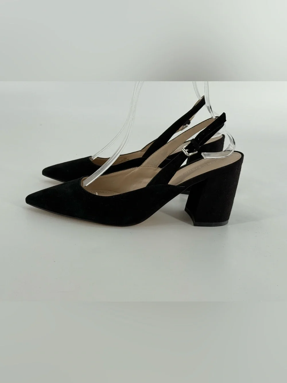 Marc Fisher Majer Pointy Toe Slingback Block Heel Pumps 7.5 - Picture 3 of 9